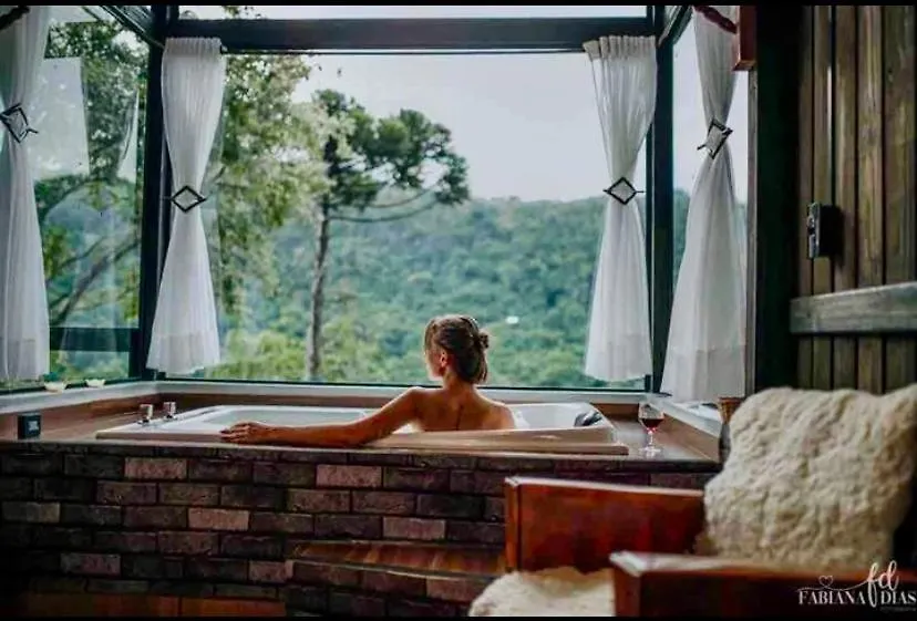 Cabana Sassafras Com Hidromassagem Alfredo Wagner Guest house